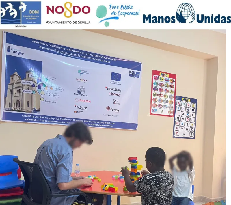 Apoyo integral a la población migrante, prestando especial atención a los grupos más vulnerables (mujeres y niños) en Nador y Tánger (Marruecos