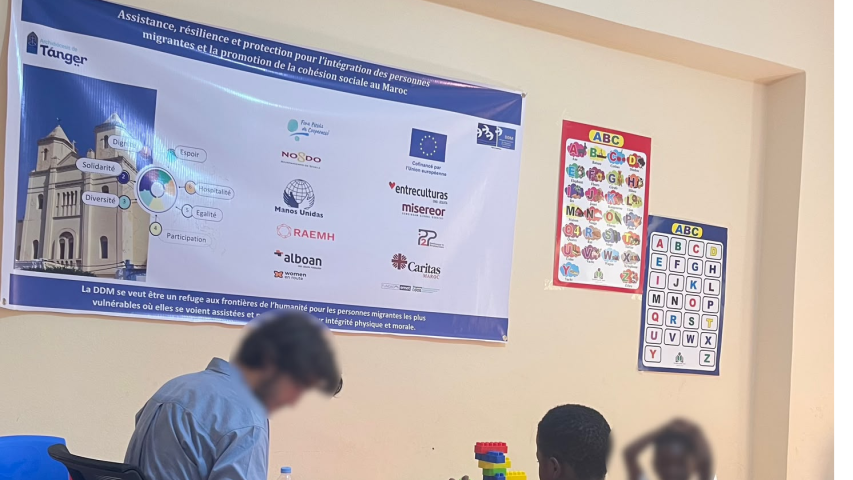 Apoyo integral a la población migrante, prestando especial atención a los grupos más vulnerables (mujeres y niños) en Nador y Tánger (Marruecos