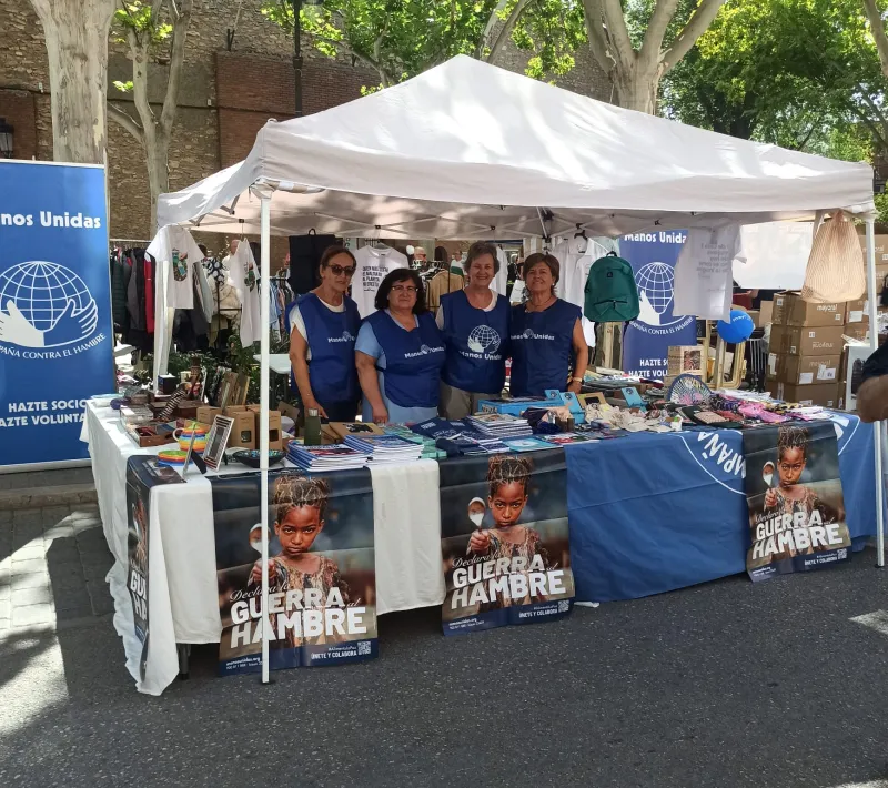 Mercadillo solidario en Tomelloso 8 sep/26
