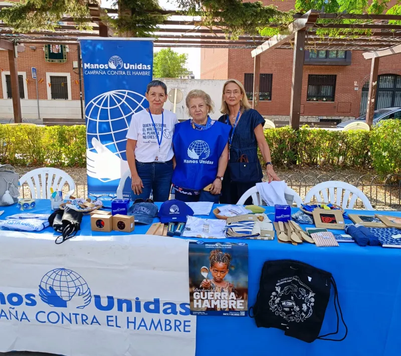 Voluntarios de Manos Unidas en Alovera.