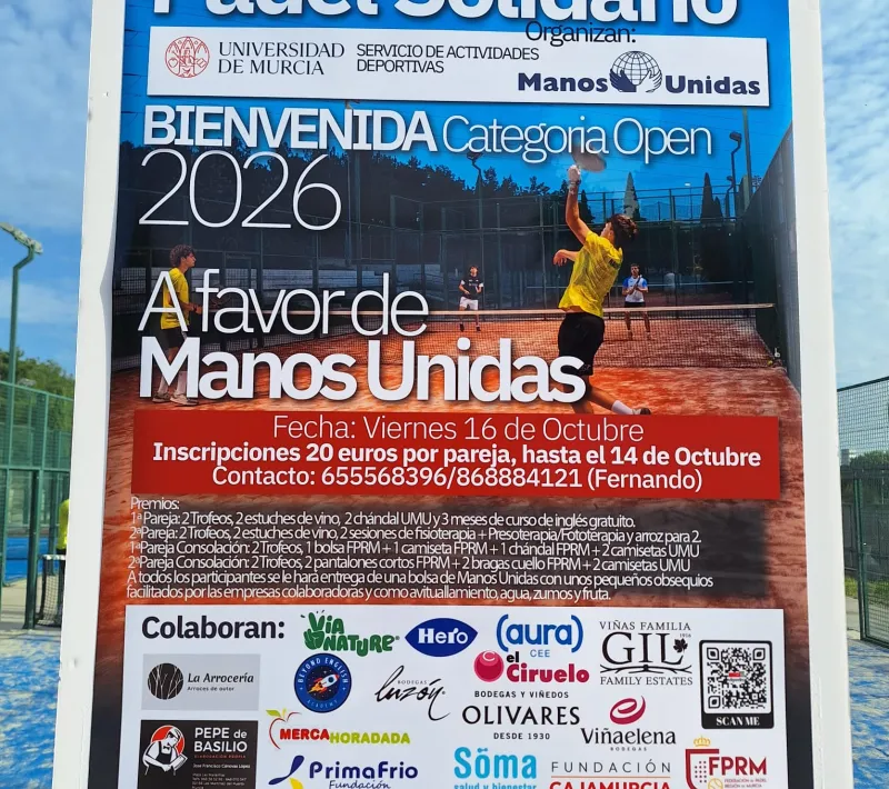 Cartel del III torneo de pádel solidario
