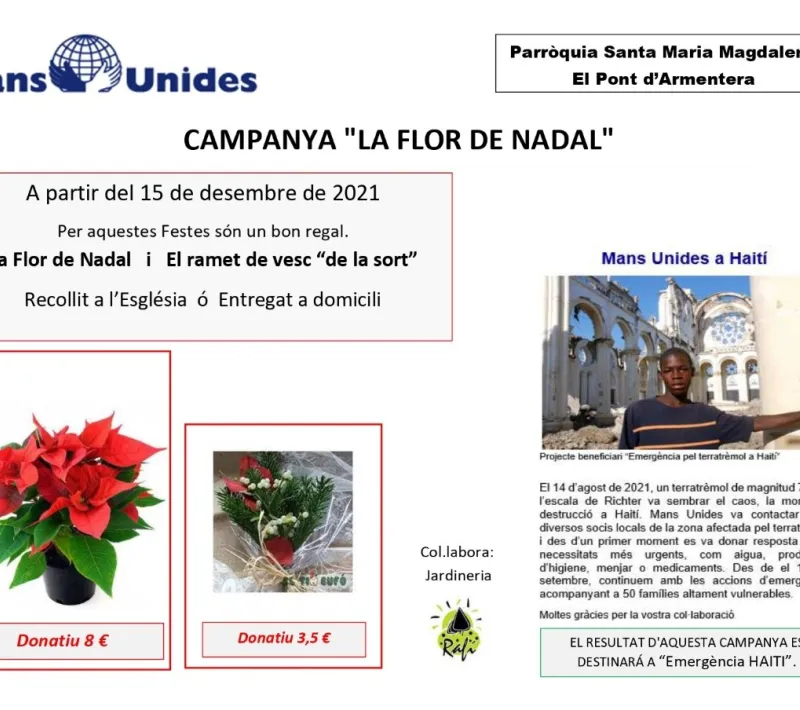 Campaña "La flor de Nadal" 2021