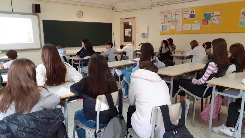 Charla en Colegio Lestonnac sobre la Marcha de la Solidaridad