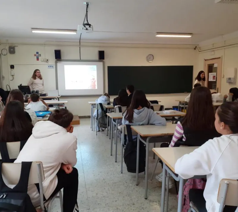 Charla en Colegio Lestonnac sobre la Marcha de la Solidaridad