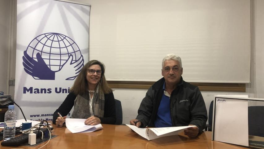 Firma convenio de colaboración de Blavis Mec 2014, SL con Mans Unides