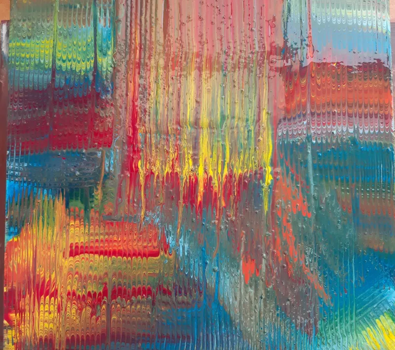 Expresión en Color. 60 x 60 cm. Arte Solidario. Manos Unidas Valencia