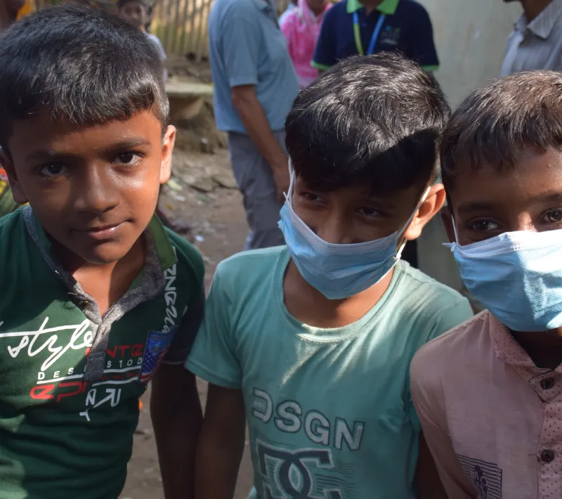 Niños en Chattogram, Bangladesh. Foto: Manos Unidas/Patricia Garrido