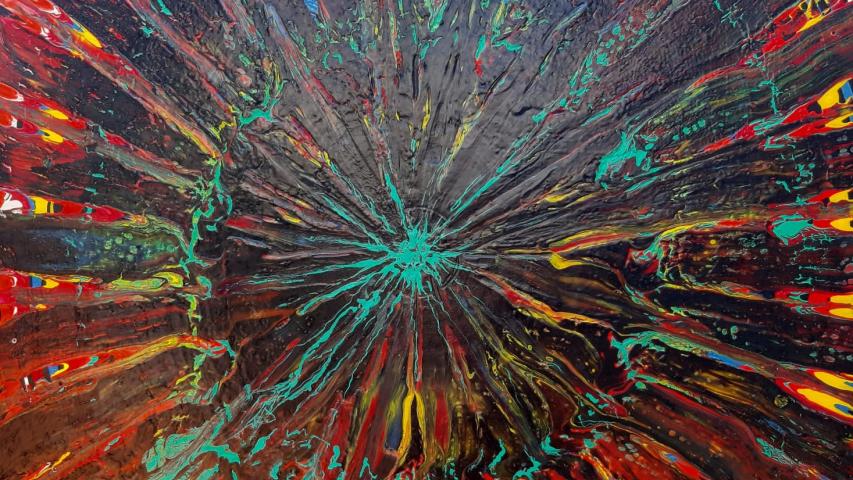 Étnico. 100 x 100 cm. Arte Solidario. Manos Unidas Valencia
