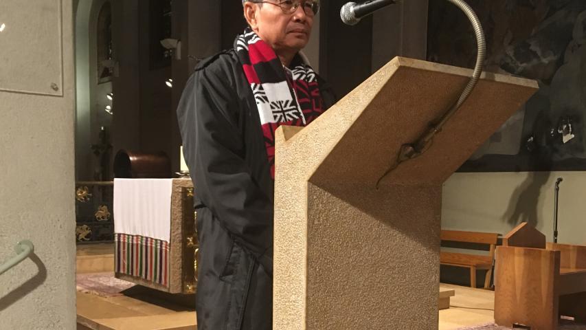 Breve discurso del señor Sethea en la parroquia de la Santísima Trinidad, en Sabadell