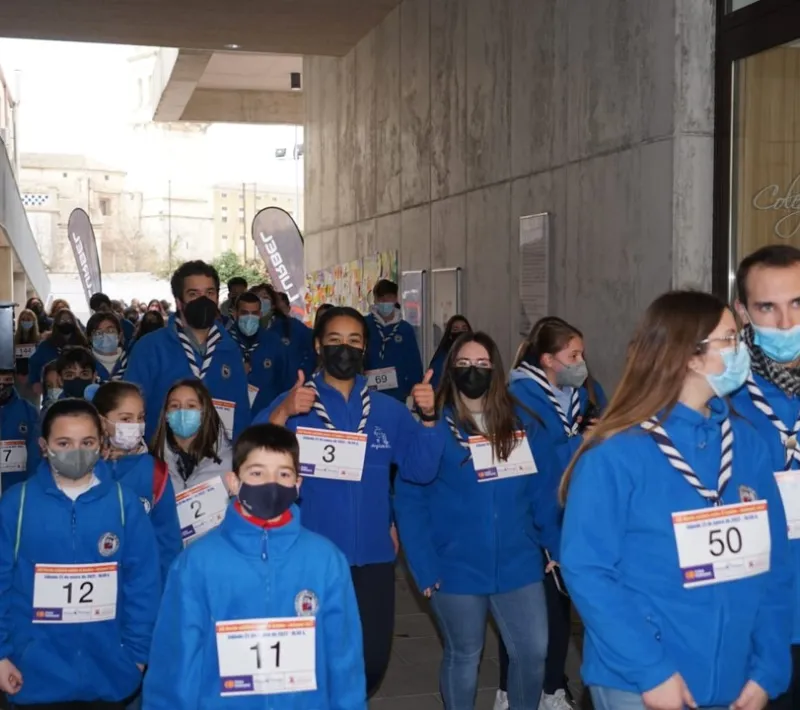 Marcha Solidaria contra el hambre en Onteniente de la comarcal de Manos Unidas Valencia.
