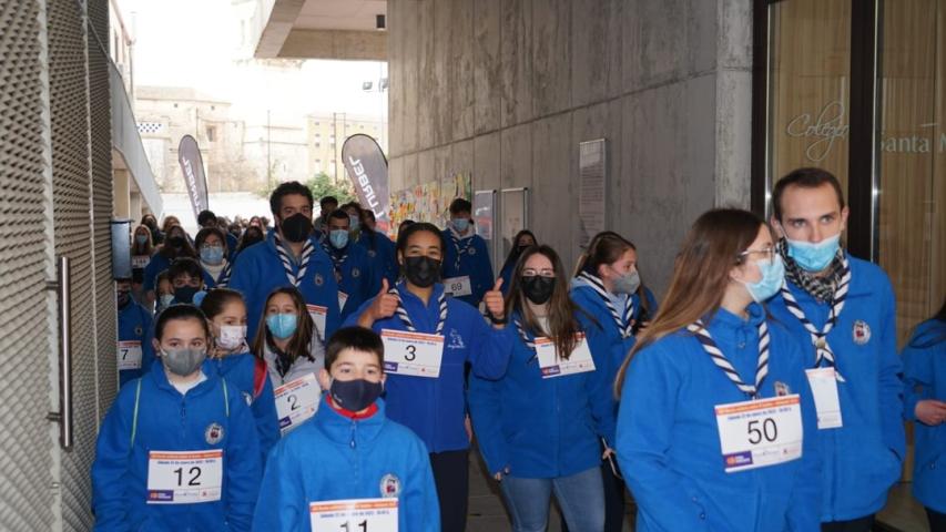 Marcha Solidaria contra el hambre en Onteniente de la comarcal de Manos Unidas Valencia.
