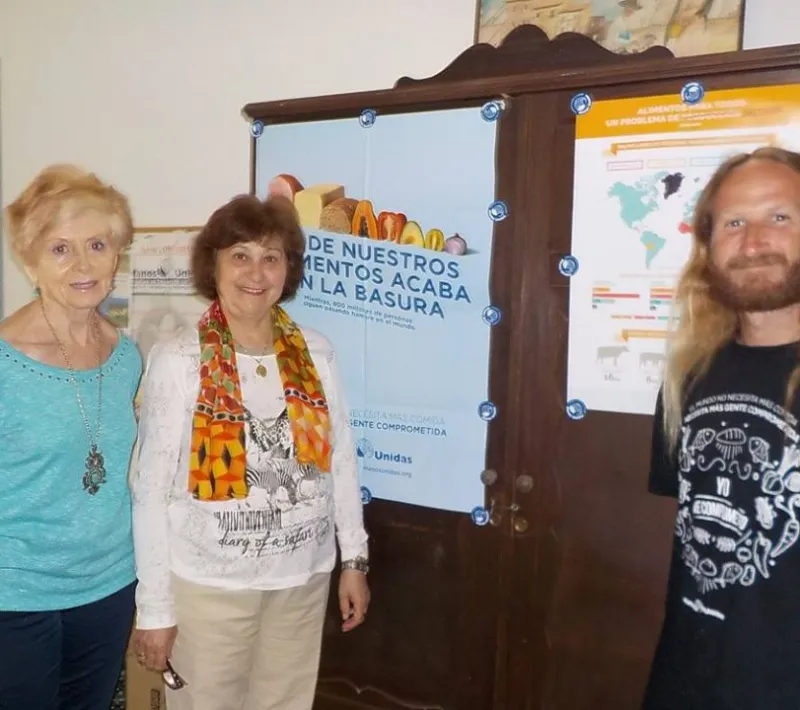 Cáceres fue otro de los lugares visitados por este joven voluntario.