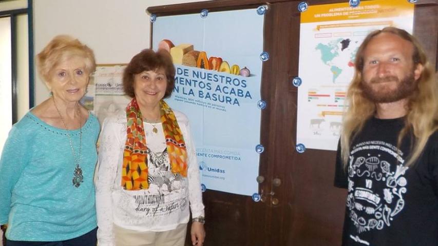 Cáceres fue otro de los lugares visitados por este joven voluntario.