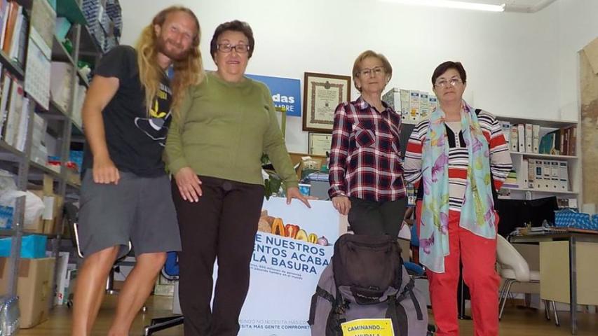 La delegación castellana de Zamora de Manos Unidas acogió también a Rubén.