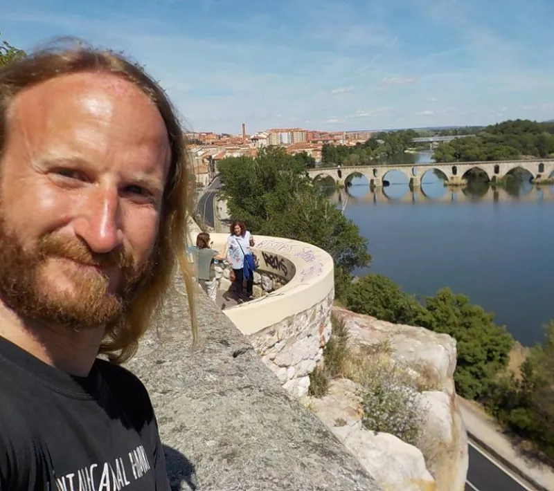 El río Duero a su paso por Zamora, otro lugar de llegada de Rubén para visitar Manos Unidas.