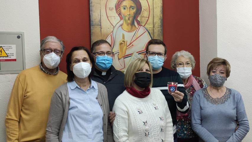 Voluntarios de la comarcal de Requena unidos para renovar su compromiso.