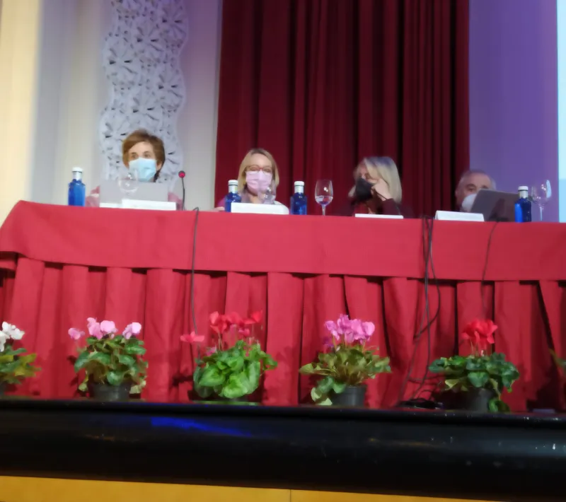 Patricia Garrido, responsable de proyectos en el Sudeste Asiático de Manos Unidas; Elena Gallego, responsable de la Zona de la Comunidad Valenciana y Baleares en el Área de Delegaciones de Manos Unidas;  Ana Ruiz, delegada de Valencia y Eladio Seco de Herrera, tesorero de Valencia.