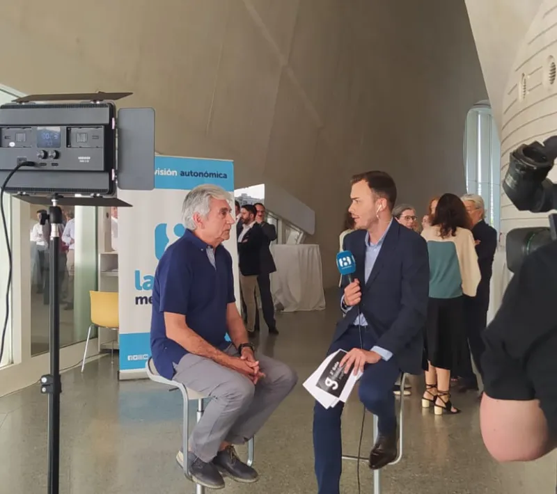 Pedro Luengo, voluntario de Manos Unidas Valencia, en una entrevista previa a la Gala.