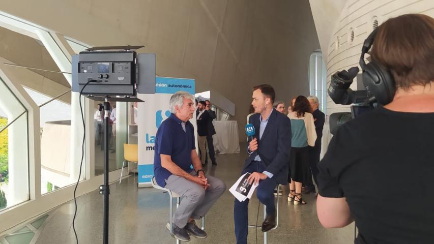Pedro Luengo, voluntario de Manos Unidas Valencia, en una entrevista previa a la Gala.