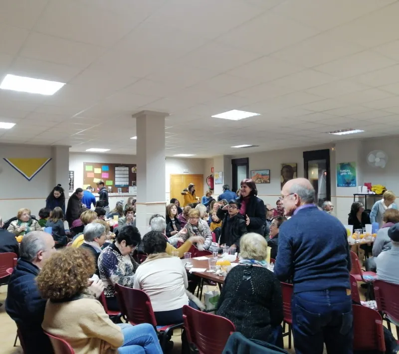 Cena del Hambre en  Manos Unidas Valencia, delegación de Pego.
