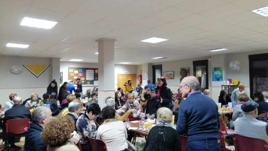 Cena del Hambre en  Manos Unidas Valencia, delegación de Pego.