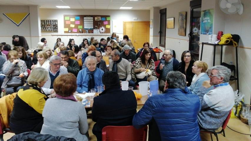 Cena del Hambre en  Manos Unidas Valencia, delegación de Pego.