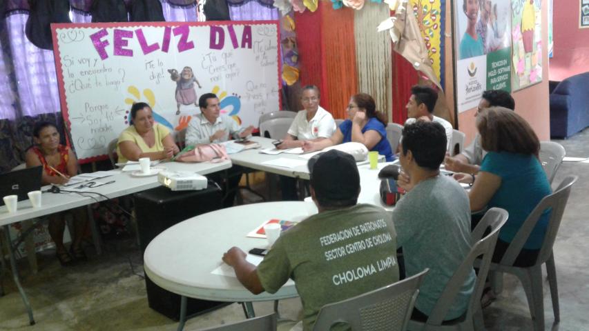 Procuradores de Choloma, para concienciar sobre la no violencia y los derechos de las personas en Honduras.