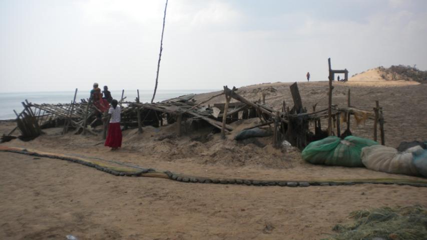 a seaside huts