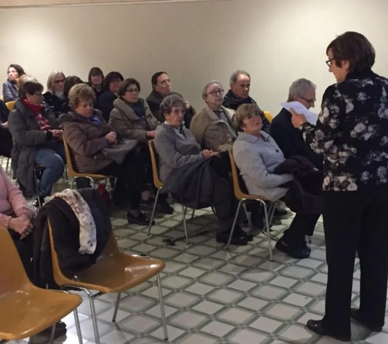 Charla en la Academia Católica, campaña 60