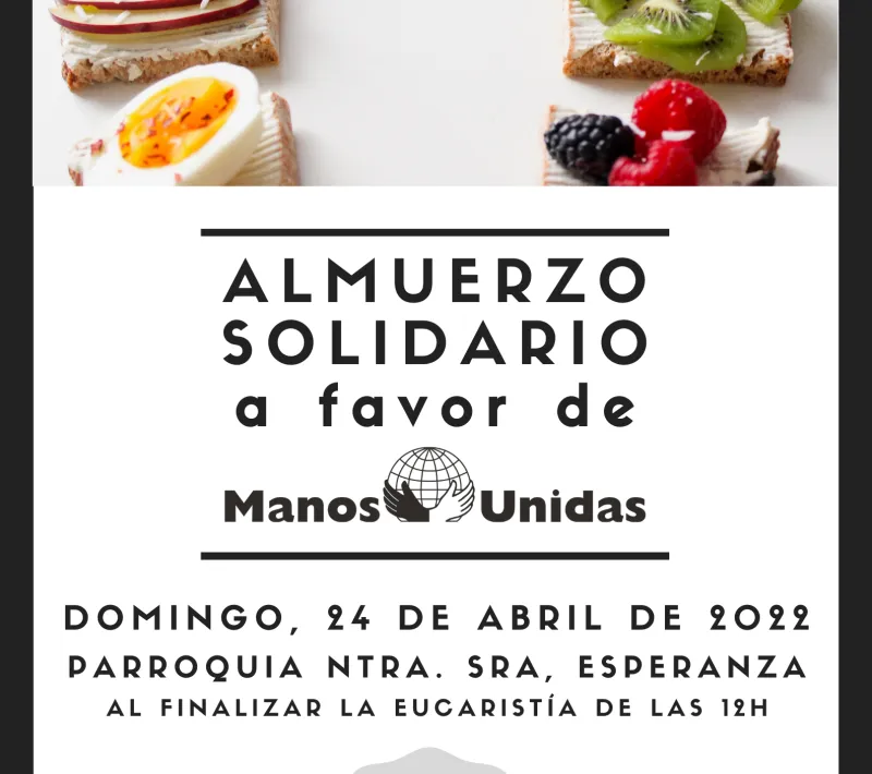 almuerzo solidario cartel