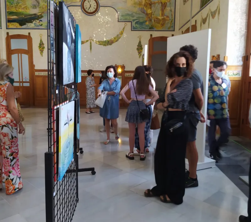 Ambiente de la sala de Exposiciones en la Estación del Norte.