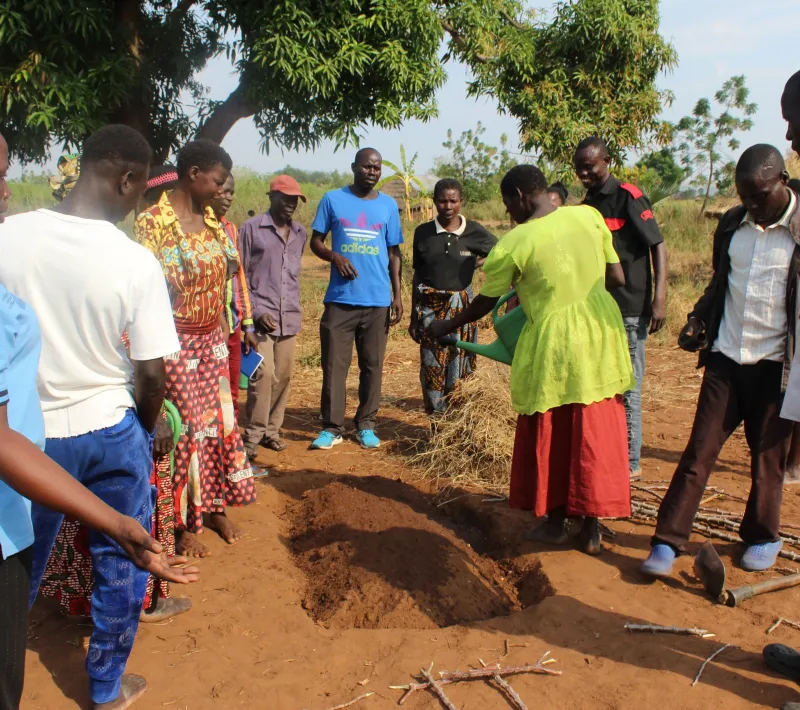 amember at tickutego in luga demonstrate management practices of nursery bed