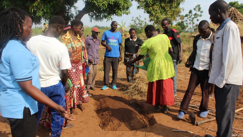 amember at tickutego in luga demonstrate management practices of nursery bed