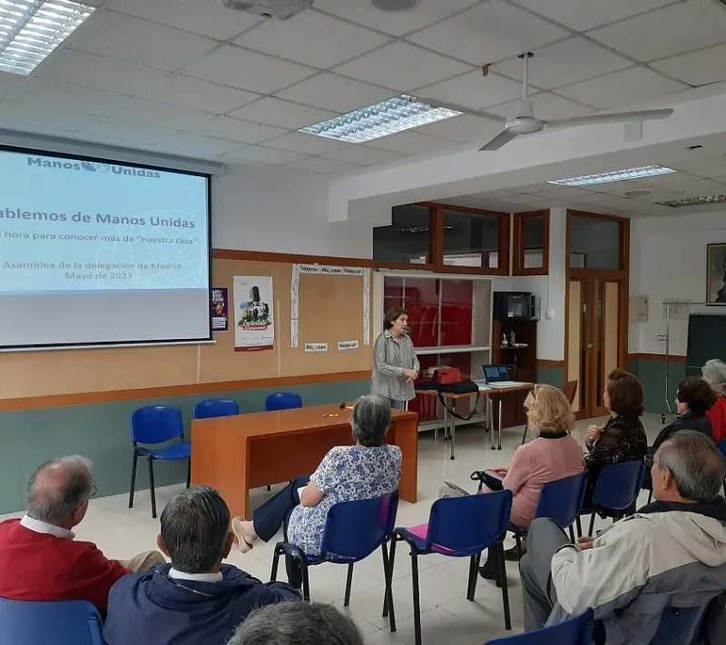 Charla de SSCC en la Asamblea Diocesana 2023 de Manos Unidas Madrid