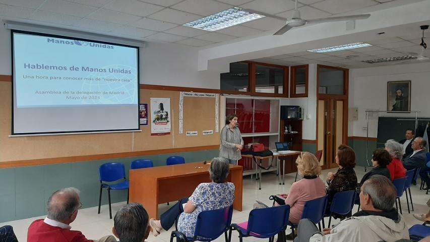 Charla de SSCC en la Asamblea Diocesana 2023 de Manos Unidas Madrid