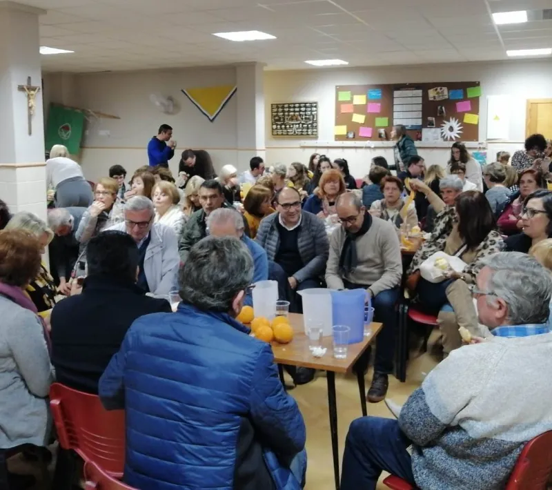 Cena del Hambre en  Manos Unidas Valencia, delegación de Pego.