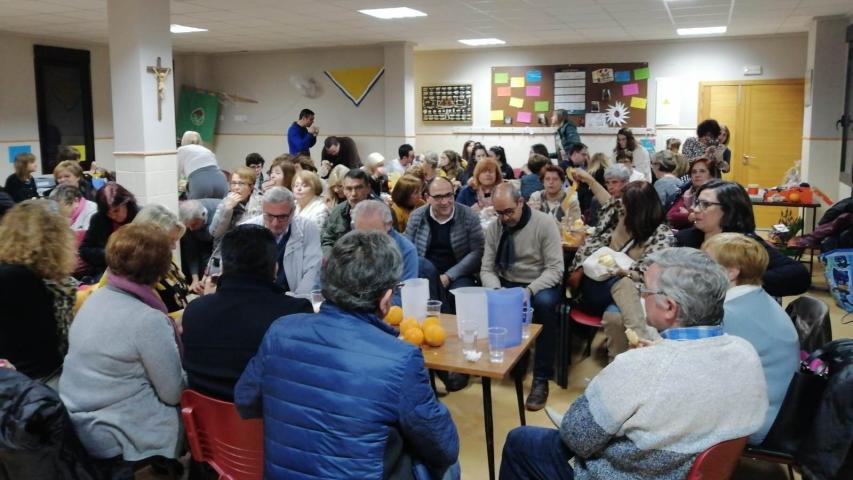 Cena del Hambre en  Manos Unidas Valencia, delegación de Pego.