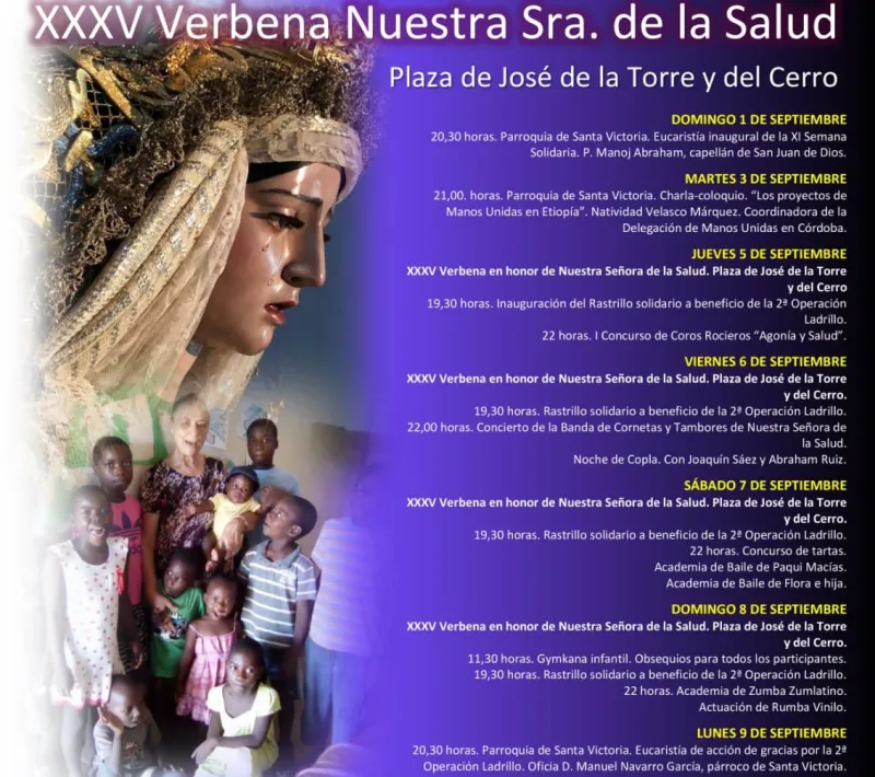 Cartel Verbena Barrio del Naranjo