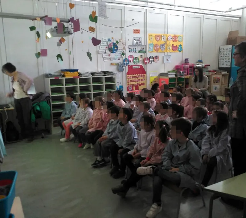 Cuentacuentos en la escuela Beat Bonaventura Gran de Riudoms