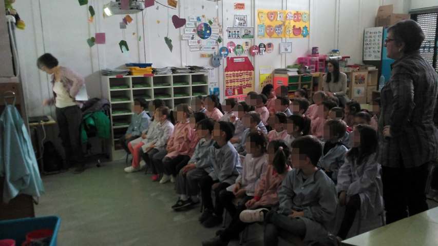 Cuentacuentos en la escuela Beat Bonaventura Gran de Riudoms