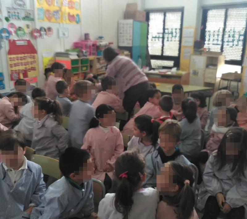 Cuentacuentos en la escuela Beat Bonaventura Gran de Riudoms