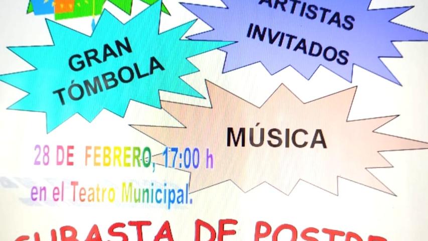 Cartel festival solidario a beneficio de Manos Unidas en Belchite