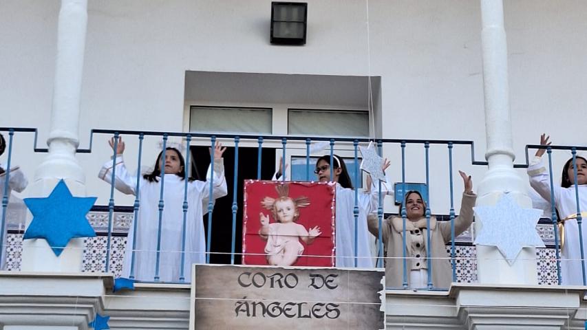 Manos Unidas visita el Belén Viviente del Colegio San Vicente de Paúl de Cartagena