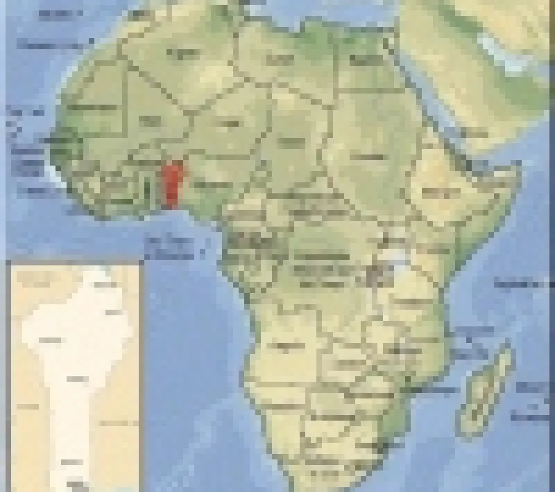 benin map