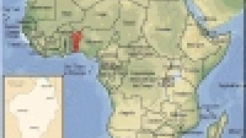benin map