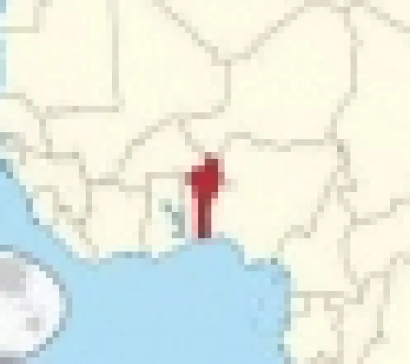 benin mapa