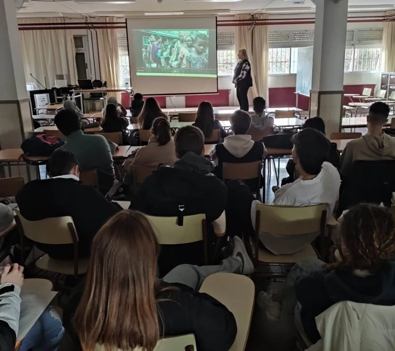 Charla en el Instituto de Burjassot.