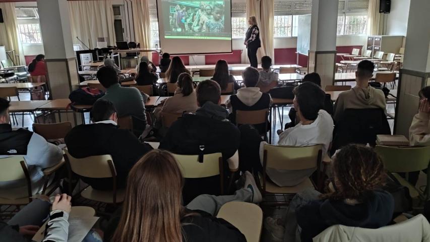 Charla en el Instituto de Burjassot.