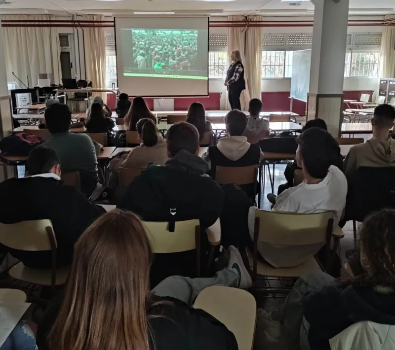 Charla en el Instituto de Burjassot.