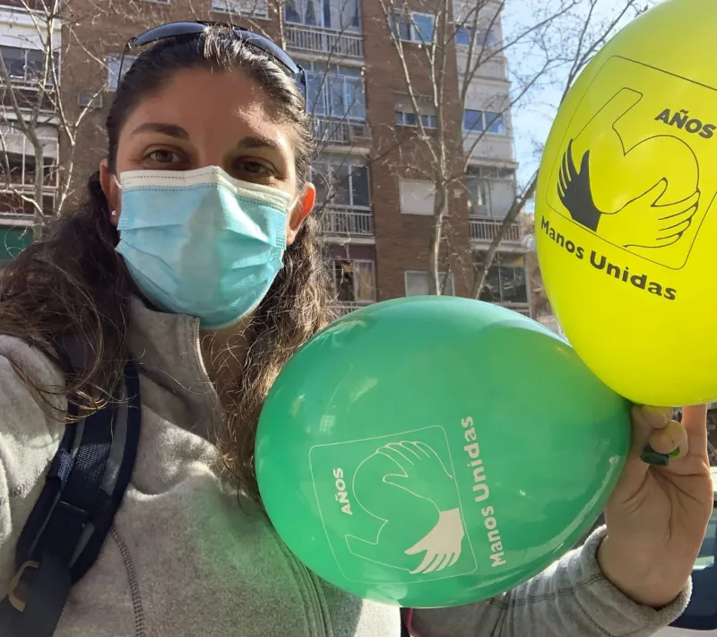 Campaña de Manos Unidas 2021 en la parroquia de María Auxiliadora de Madrid